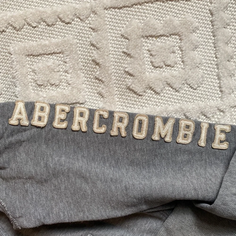 Grey Abercrombie & Fitch Zip-Up Hoodie - Picture 3 of 4